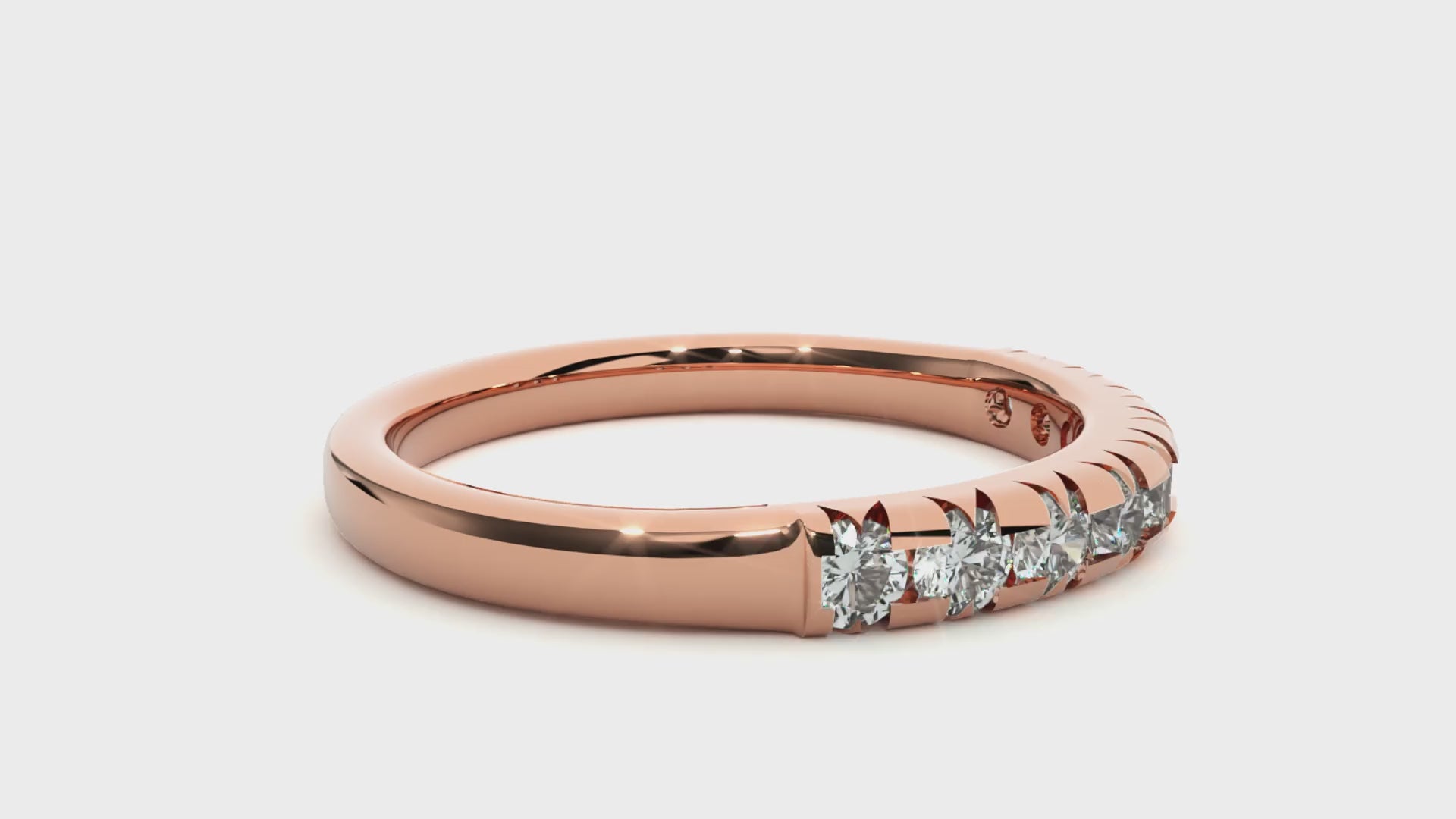 0.47 Carat HI Color VS1 Clarity Diamond Studded Natural Diamond Ring.